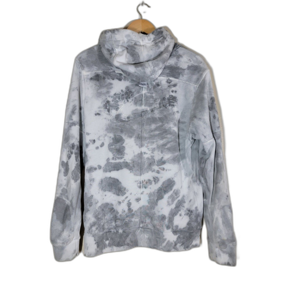 Vintage Nike Sportswear Grey Tie Dye Hoodie - Small - Picture 3 of 9
